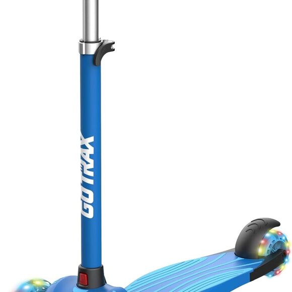 Kids Kick Scooter, LED Lighted Wheels and 3 Adjustable Height Handlebars, Lean-t - Picture 1 of 7